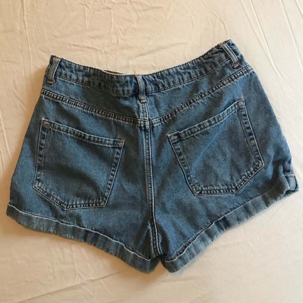 High Rise Denim Shorts